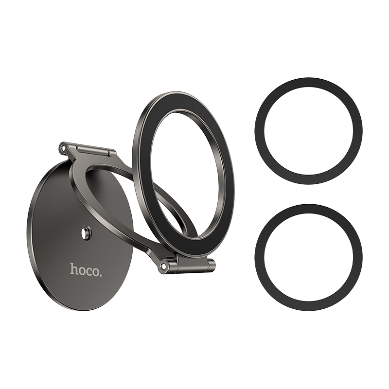 Автотримач для телефона HOCO H102 Whale magnetic ring holder(multi-scene) Metal Grey — фото 7