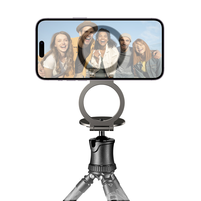 Автотримач для телефона HOCO H102 Whale magnetic ring holder(multi-scene) Metal Grey — фото 8