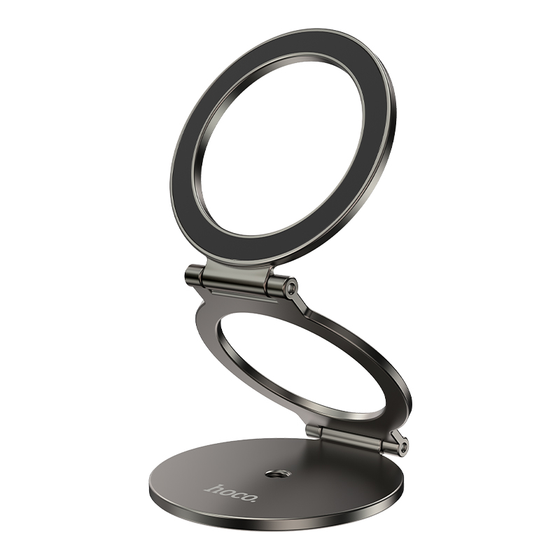 Автотримач для телефона HOCO H102 Whale magnetic ring holder(multi-scene) Metal Grey