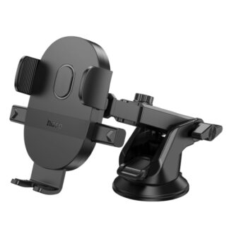Автотримач для телефона Hoco H19 Mighty one-button car holder(center console) Black