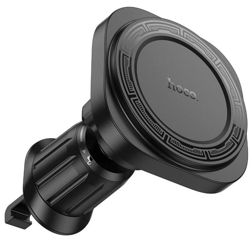 Автотримач для телефона HOCO H28 Rainbow ring magnetic car holder(air outlet) Black — фото 4
