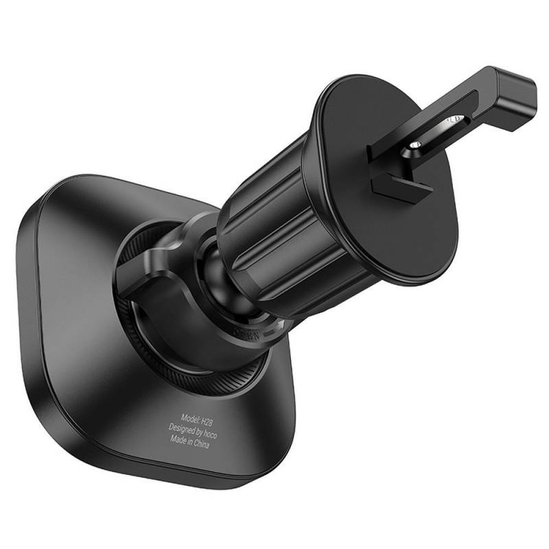 Автотримач для телефона HOCO H28 Rainbow ring magnetic car holder(air outlet) Black — фото 5
