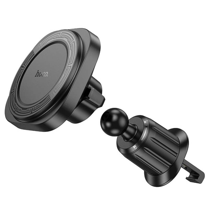 Автотримач для телефона HOCO H28 Rainbow ring magnetic car holder(air outlet) Black — фото 6