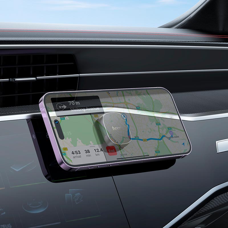 Автотримач для телефона HOCO H52 Ultimate magnetic car holder Deep Space Gray — фото 10