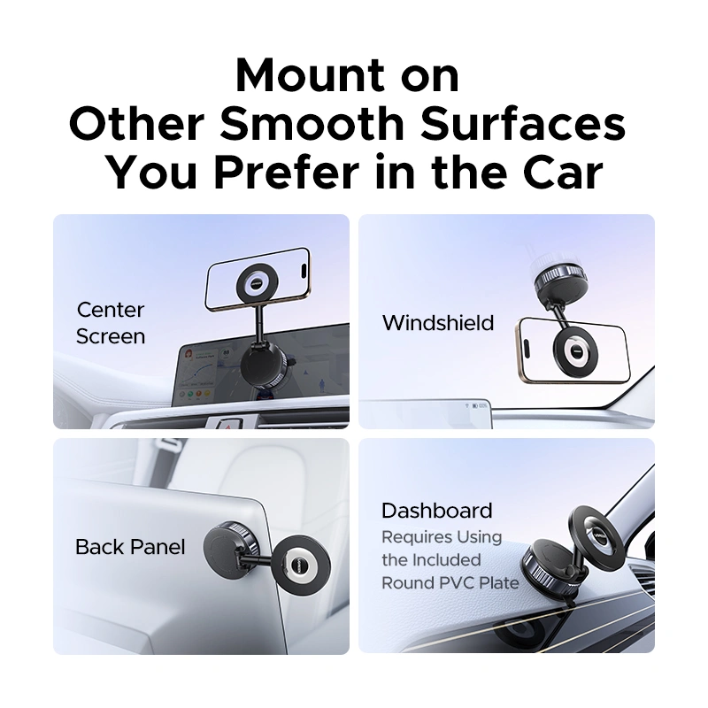 Автотримач для телефона UGREEN LP970 Suction Cup Magnetic Phone Mount — фото 8