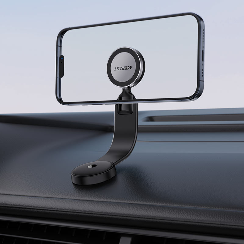 Автотримач для телефона з БЗП ACEFAST D37 magnetic wireless charging car holder for dashboard Black — фото 8