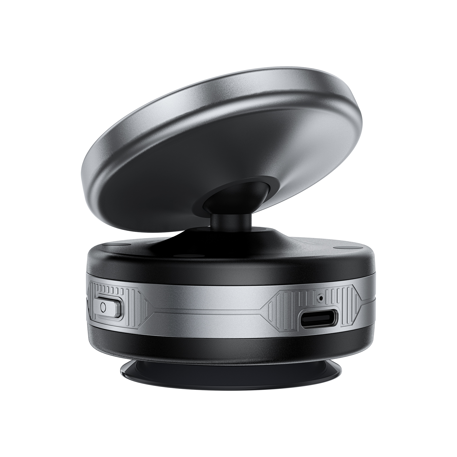 Автотримач для телефона з БЗП ACEFAST E29 electric Suction cup magnetic wireless charging holder Metal Gray — фото 5