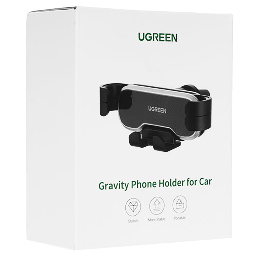 Автотримач для телефону UGREEN LP228 Gravity Drive Air Vent — фото 3