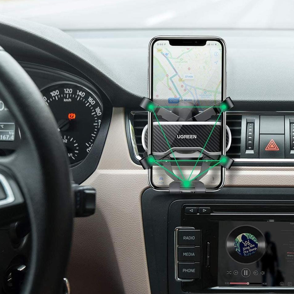 Автотримач для телефону UGREEN LP228 Gravity Drive Air Vent — фото 6