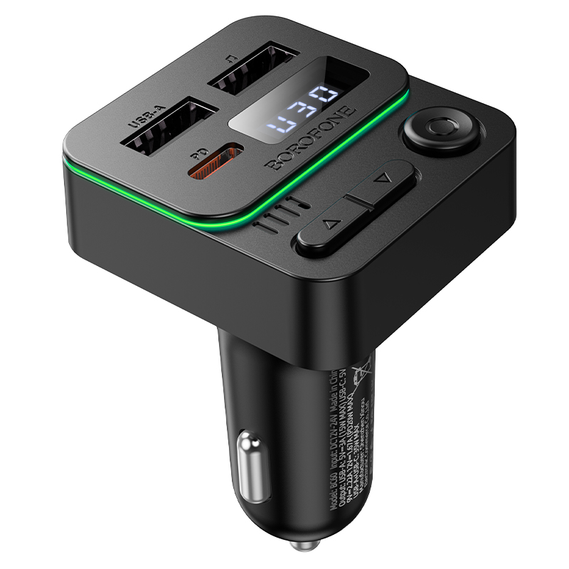 АЗП з FM-модулятором Borofone BC60 Hero 35W(1A1C) — фото 5