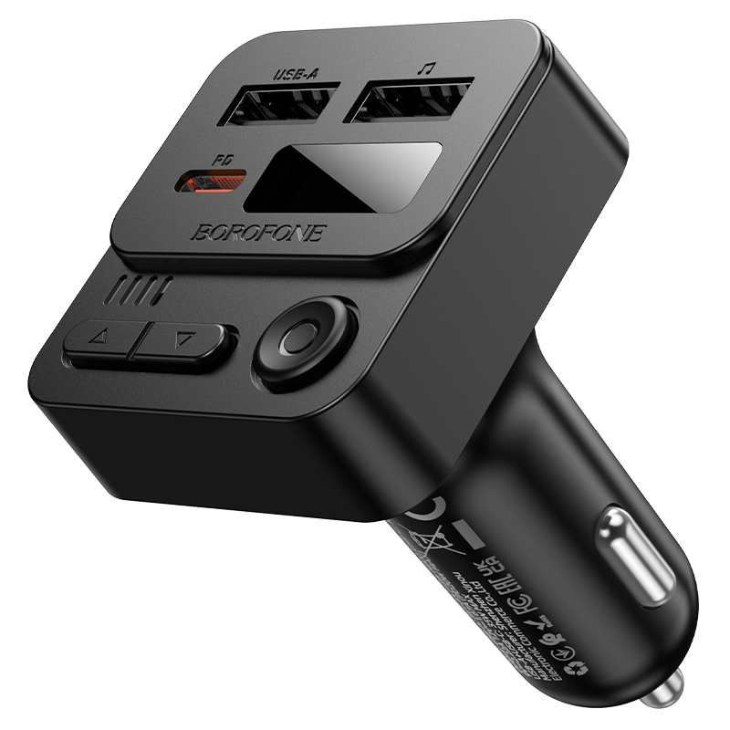 АЗП з FM-модулятором Borofone BC60 Hero 35W(1A1C) — фото 6