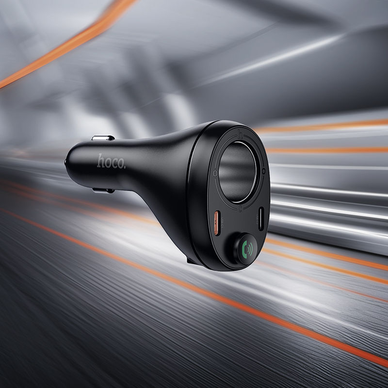 АЗП з FM-модулятором HOCO E88 Star 35W(2C) cigarette lighter car BT FM transmitter Black — фото 10