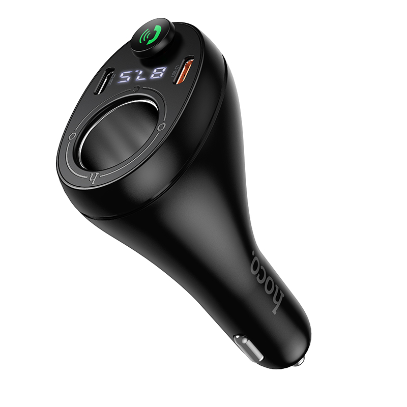 АЗП з FM-модулятором HOCO E88 Star 35W(2C) cigarette lighter car BT FM transmitter Black — фото 4