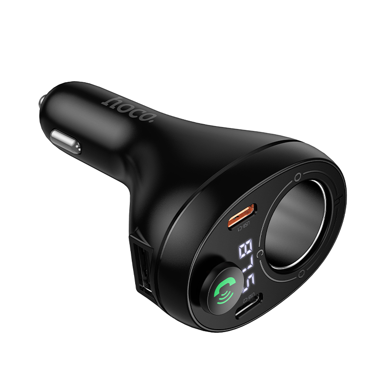 АЗП з FM-модулятором HOCO E88 Star 35W(2C) cigarette lighter car BT FM transmitter Black — фото 7