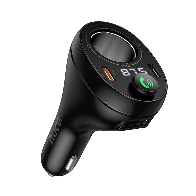 АЗП з FM-модулятором HOCO E88 Star 35W(2C) cigarette lighter car BT FM transmitter Black