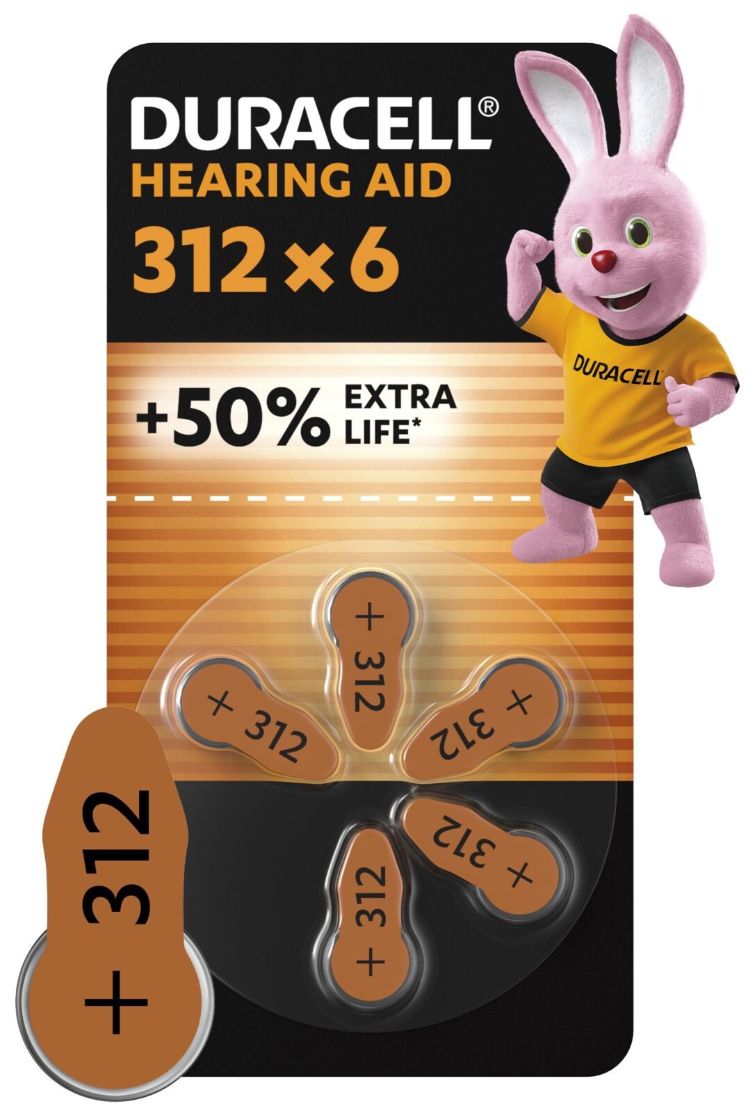Батарейка DURACELL HA 312 для слухового апарату