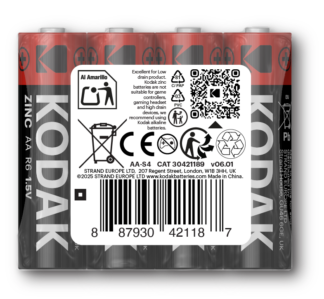 Батарейка KODAK Zinc Economy R06 SH 1x4 шт.