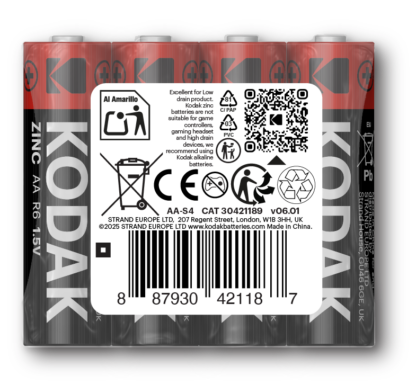 Батарейка KODAK Zinc Economy R06 SH 1x4 шт.