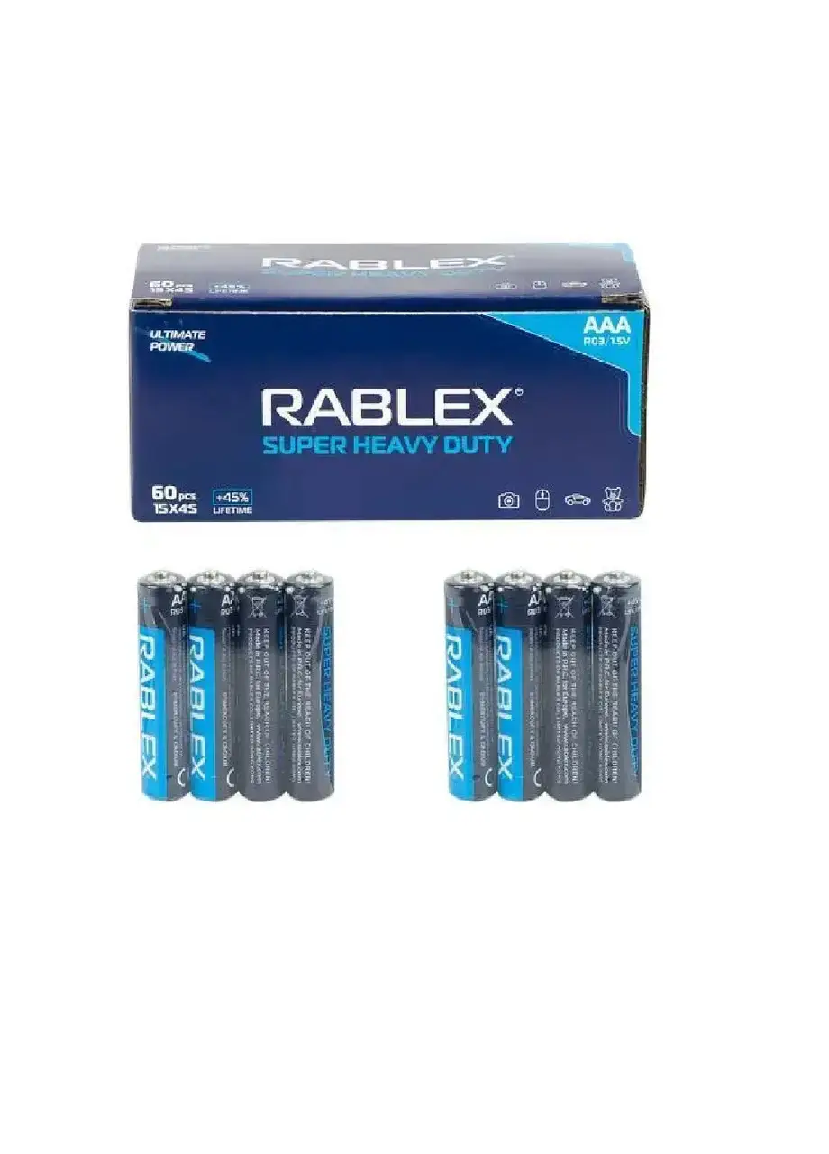 Батарейка Rablex R03/AAA Super Heavy Duty (4шт) — фото 4
