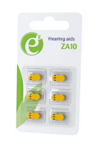 Батарейка цинкова ZA10, блістер 6 шт EnerGenie EG-BA-ZA10-01