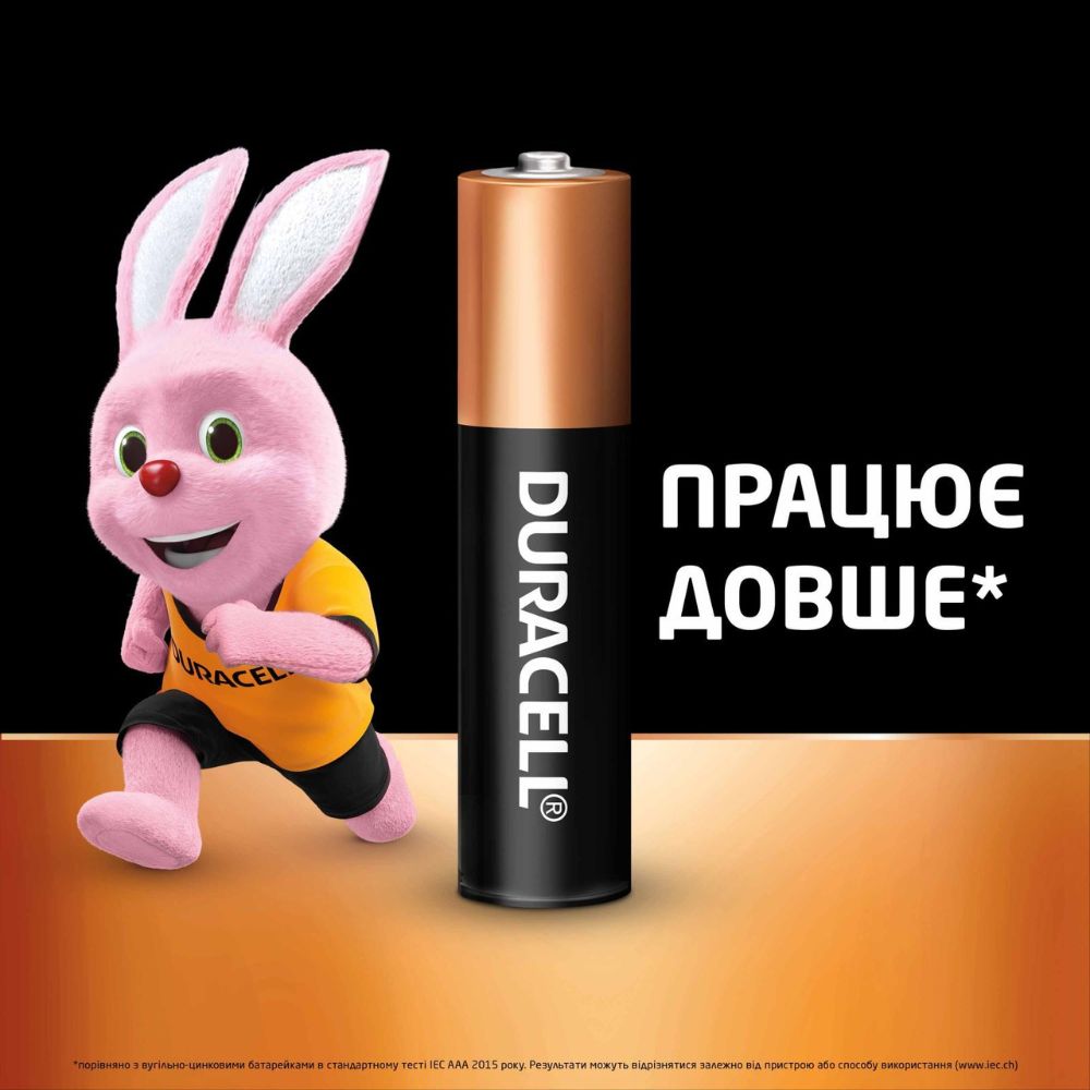 Батарейки Duracell Basic AAA 4 шт. — фото 3
