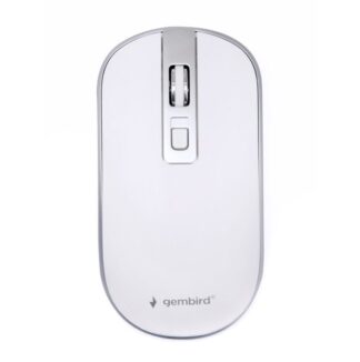 Бездротова оптична миша, USB, 1600 dpi, біла з сірим Gembird