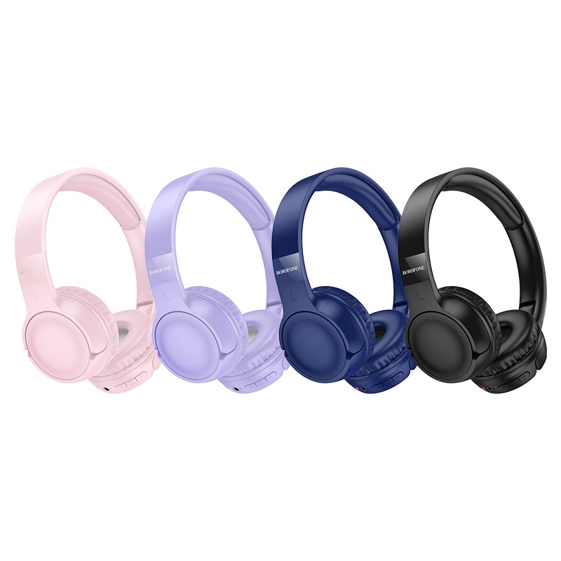Бездротові накладні навушники BOROFONE BO32 Show BT headphones Black — фото 5