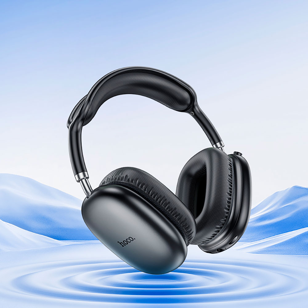 Бездротові накладні навушники HOCO W35 Air Triumph BT headset Black — фото 7