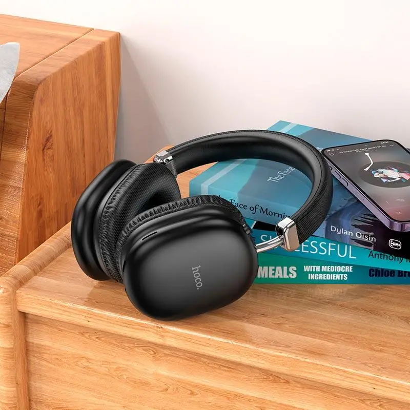 Бездротові накладні навушники HOCO W35 Max Joy BT headphones Black — фото 6