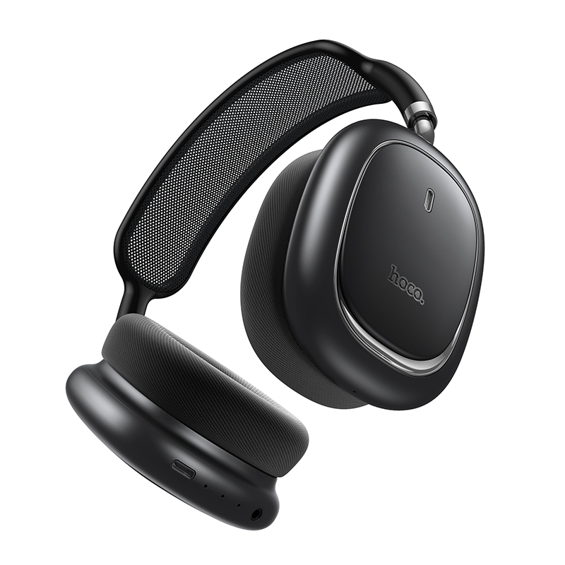 Бездротові накладні навушники HOCO W68 Calma ANC noise-canceling BT headphones(App) Metal Gray — фото 4