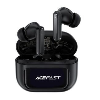 Бездротові навушники TWS Acefast W6 smart screen,ENC, IPX4, Black