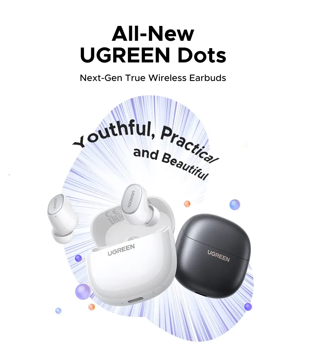 Бездротові навушники Ugreen WS220 Dots — фото 4