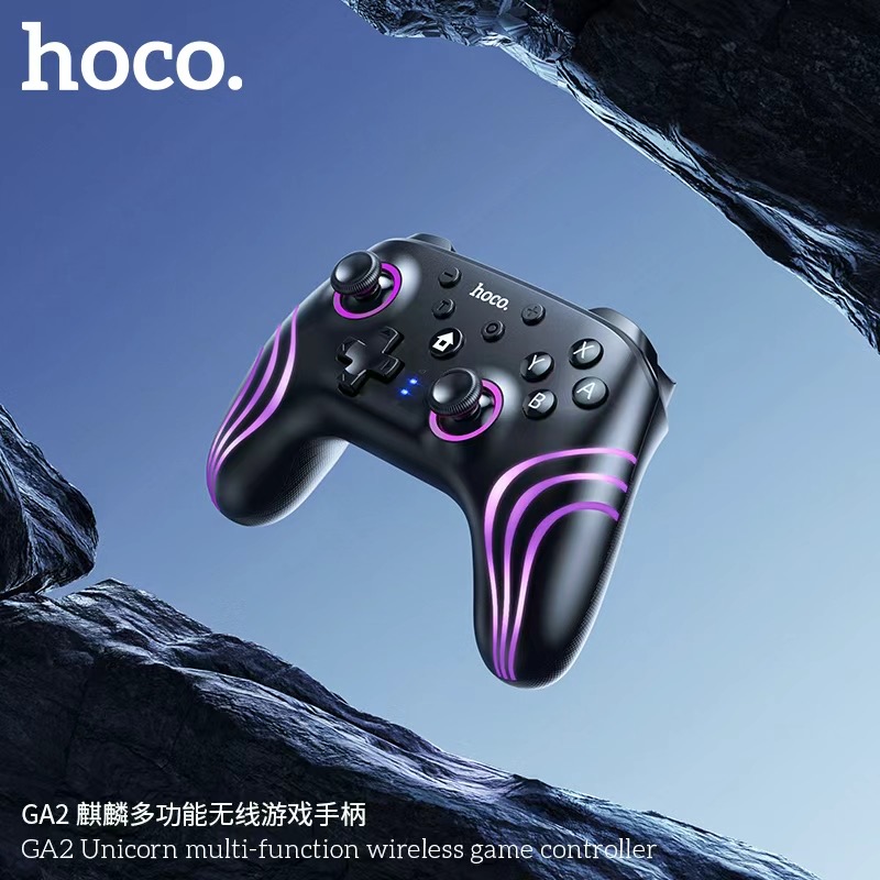 Бездротовий геймпад HOCO GA2 800mAh (SWITCH 1/2.PC) Unicorn multi-function wireless game controller Black — фото 5