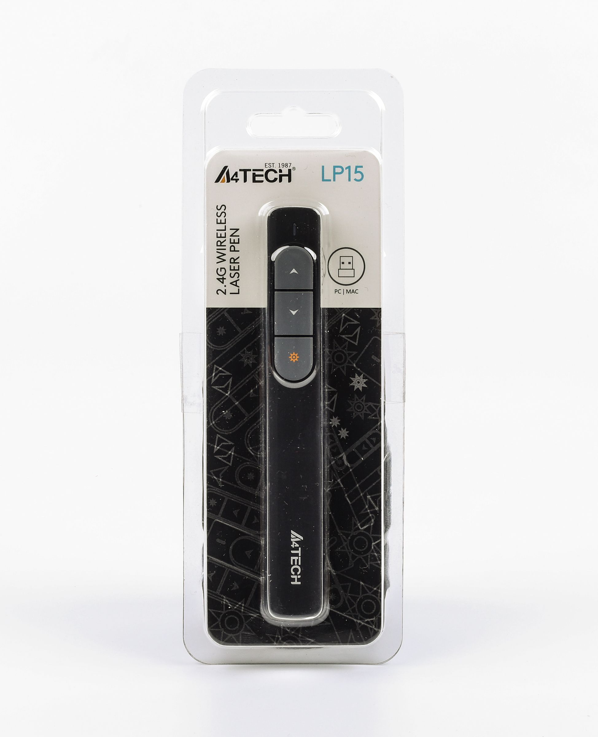 Бездротовий презентер 2.4G з лазерною указкою, USB A4Tech LP15 Black — фото 6