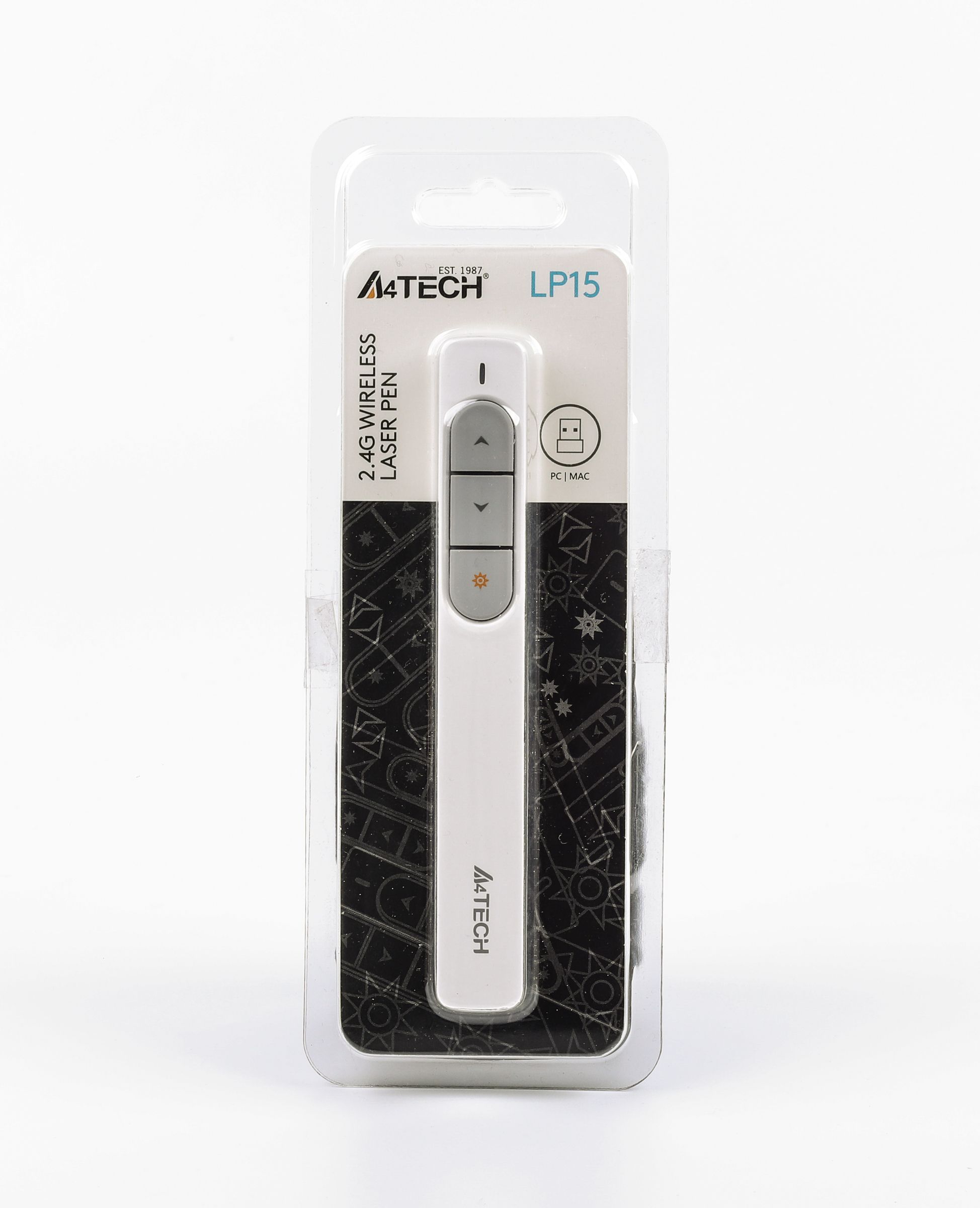 Бездротовий презентер 2.4G з лазерною указкою, USB A4Tech LP15 White — фото 6