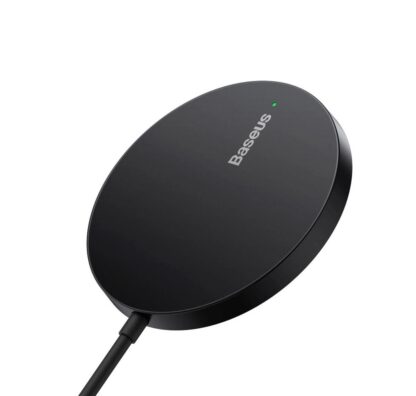 Бездротовий зарядний пристрій Baseus Simple Mini3 Magnetic Wireless Charger 15W Black