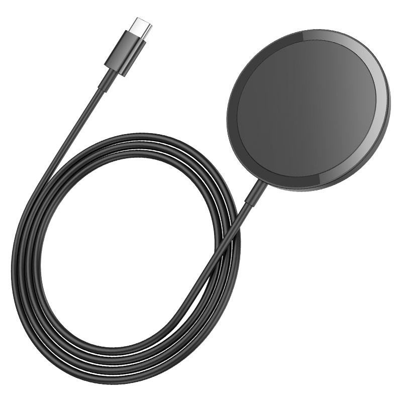 Бездротовий зарядний пристрій HOCO CW52 Enjoy magnetic wireless fast charging Black — фото 4