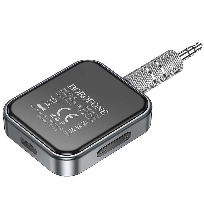Bluetooth-ресивер BOROFONE BC55 Suave car AUX BT receiver Black — фото 7