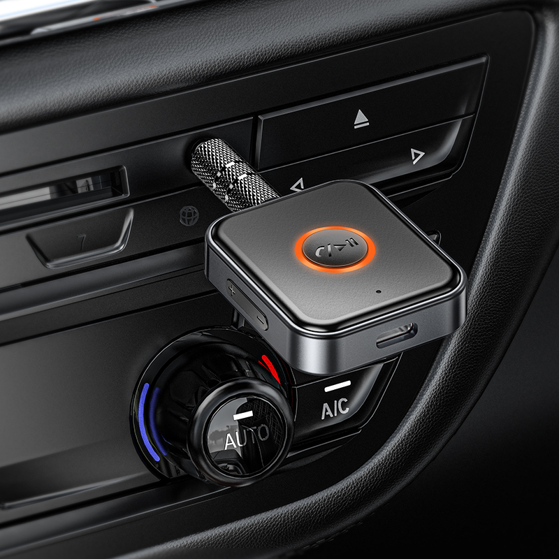 Bluetooth-ресивер BOROFONE BC55 Suave car AUX BT receiver Black — фото 9