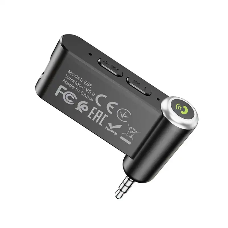 Bluetooth-ресивер HOCO E58 Magic music car AUX BT receiver Black — фото 6