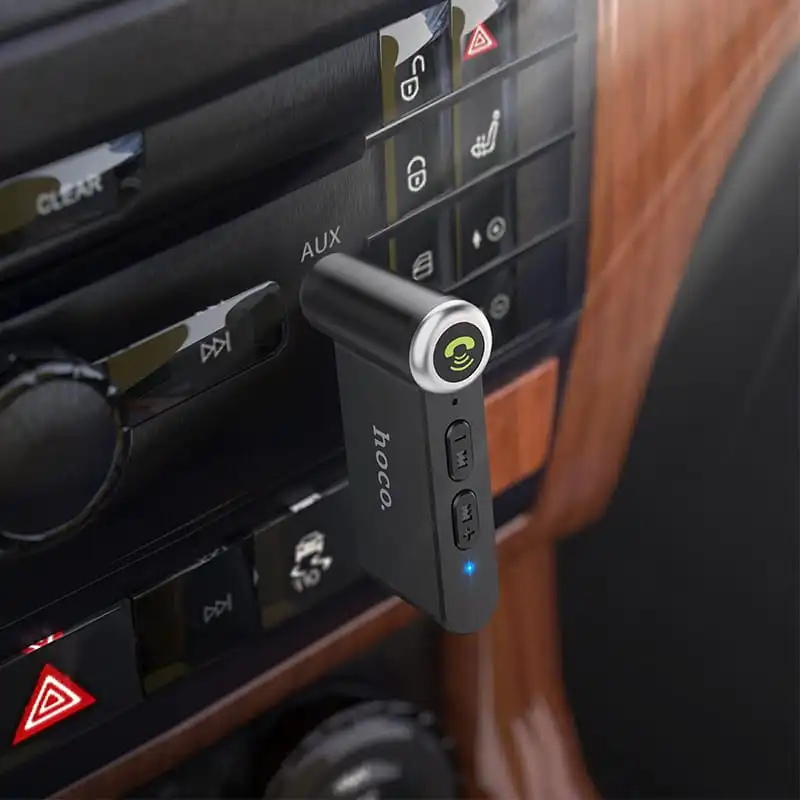 Bluetooth-ресивер HOCO E58 Magic music car AUX BT receiver Black — фото 8