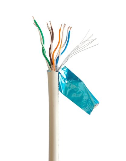 CAT5e, багатожильний, алюміній під міддю (CCA), AWG24, екранована