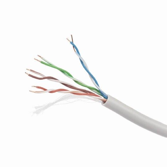 CAT5e, одножильна, алюміній під міддю (CCA), AWG24), неекранована