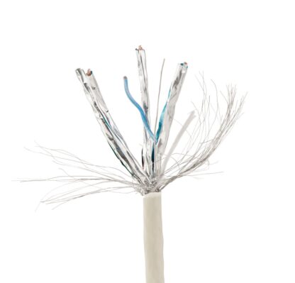 CAT6A, одножильна, мідь (AWG23), Lszh, подвійне екранування, 305 м
