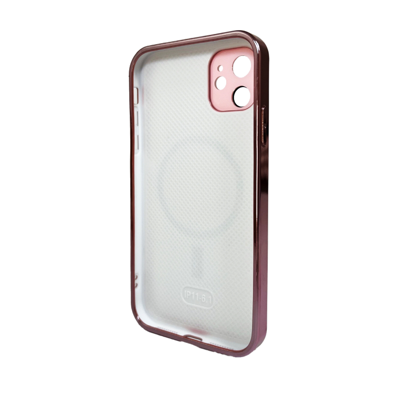 Чохол для iPhone 12 AG Glass Sapphire Frame MagSafe — фото 3