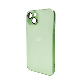 Чохол для iPhone 12 Light Green AG Glass Matt Frame
