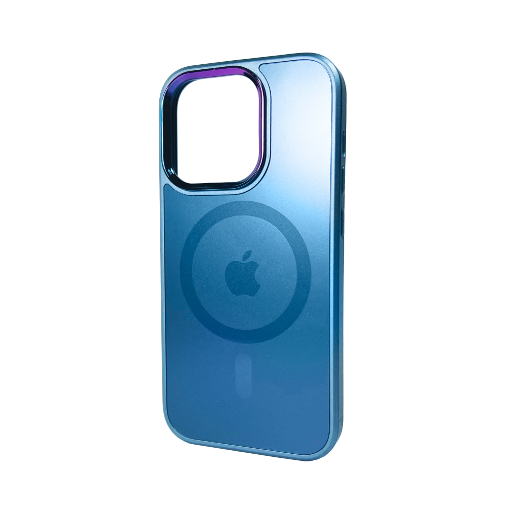 Чохол для iPhone 14 Pro AG Glass Sapphire MagSafe Blue