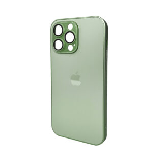 Чохол для iPhone 14 Pro Max AG Glass Matt Frame Light Green