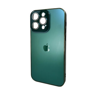 Чохол для iPhone 14 Pro Max AG Glass Sapphire Frame Cangling Green