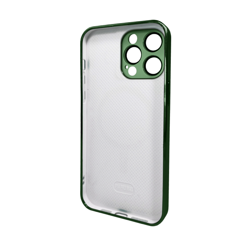 Чохол для iPhone 14 Pro Max AG Glass Sapphire Frame Cangling Green — фото 3